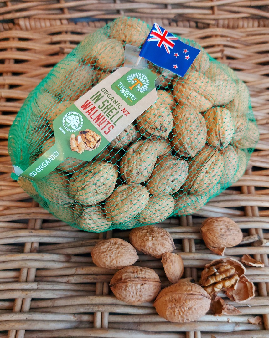 Organic NZ Walnuts in shell 1kg image 0